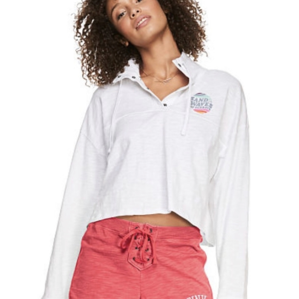 {PINK} Victoria's Secret Cropped Pullover